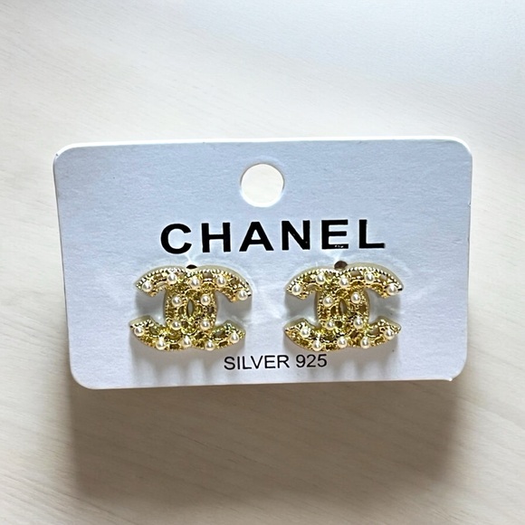 Jewelry - New Gold Plated Sterling Silver 925 Earrings